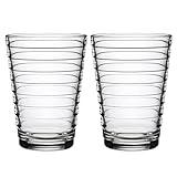 universell einsetzbar Iittala 003007SET Aino Aalto Becher, 2-er Set, klar