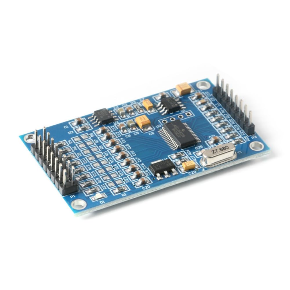 DollaTek Modulo ADC ADS1256 a 24 Bit 8 canali ADC ad Alta precisione per acquisizione Dati acquisizione Dati