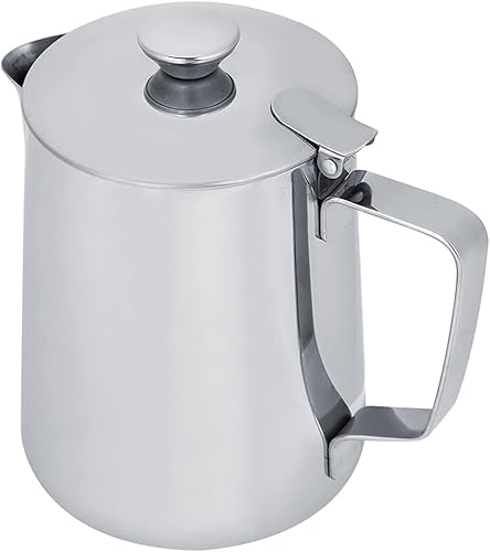 Miniatura 8 de Jarra de espuma de leche de 11.8 fl oz, 20.3 fl oz, 33.8 fl oz, 6,561.7 ft, 12 onzas, 20 onzas, 34 onzas, 68 onzas, taza de café de acero inoxidable