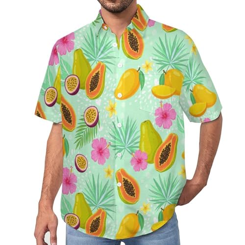 Chemises hawaïennes manches courtes à imprimé aquarelle unique et poche poitrine pratique taille S-7XL