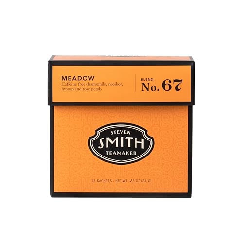 Smith Teamaker | Rooibos - Meadow No. 67 - Manzanilla, Rooibos, Hisopo y pétalos de rosa | Sin azúcar, sin OMG, té de mezcla de manzanilla a base de