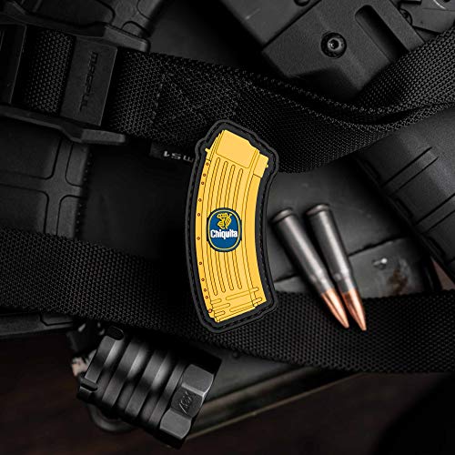 NEO  Gear Chiquita Banana Clip PVC Rubber Morale Patch – Hook Backed with Loop Attachment Piece That Can Be Sewn On