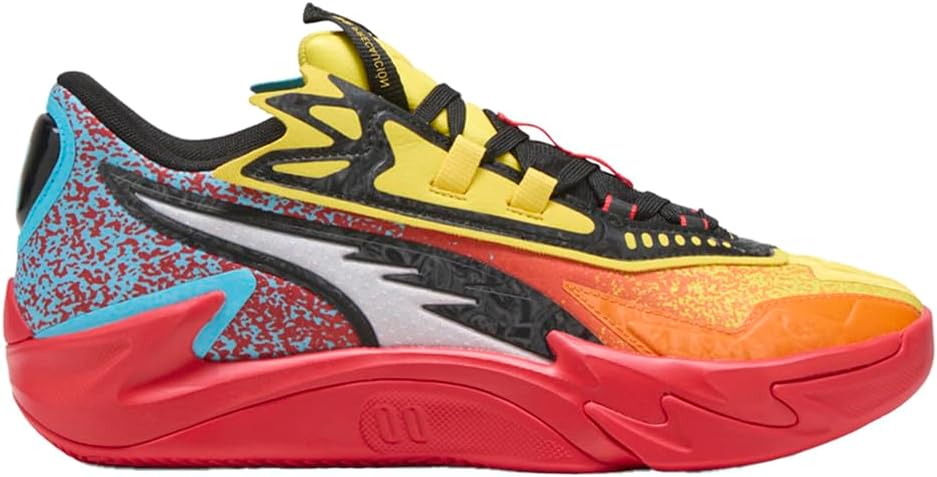 Mens Scoot Zeros Ii Caution Basketball Sneakers Shoes - Orange