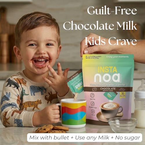 NOA Powder Coffee Creamer, Chocolate Flavor, Dairy-Free, 30 Single-Serve Sachets — view 6