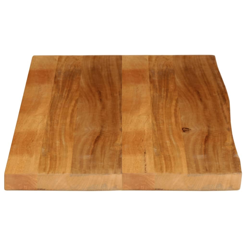 vidaXL Piano Tavolo Bordi Vivi 110x60x2,5cm in Legno Massello di Mango