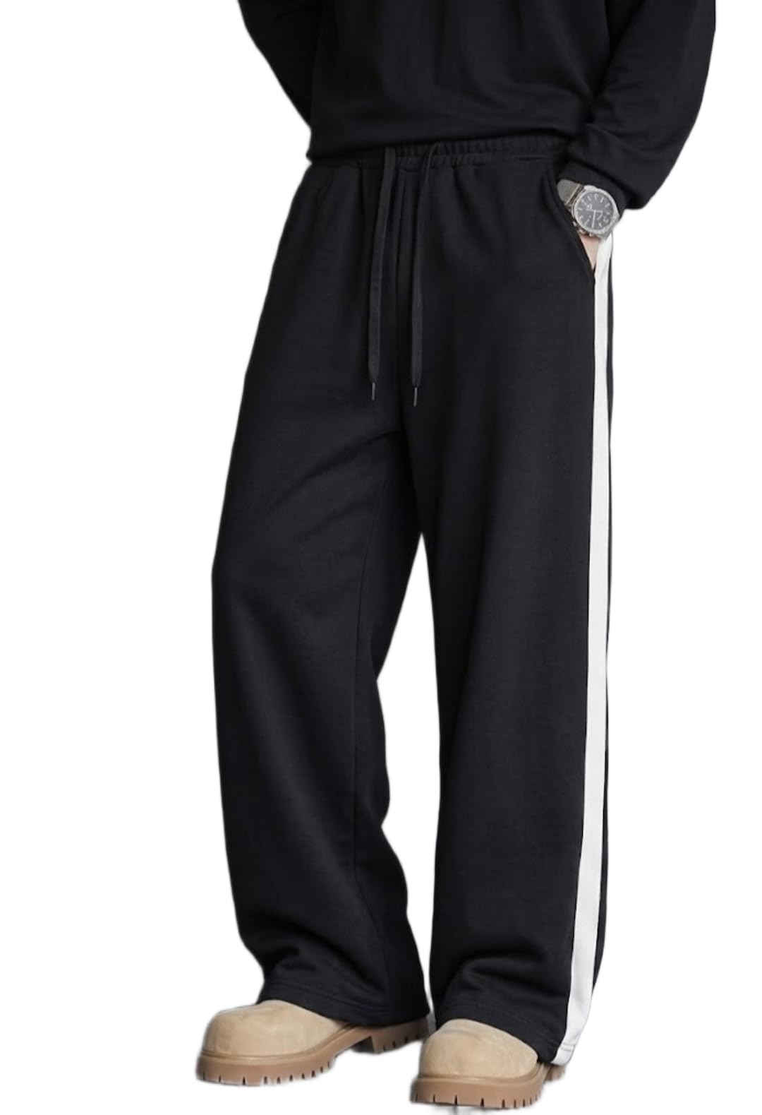 dockstreet Track Pant for Men || Baggy Fit || Track Pants || Full Elastic Jogger Track Pant || 100% Cotton-picture-20