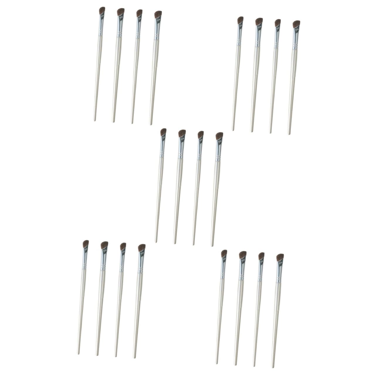 TEHAUX 20pezzi Per Contouring Nasale e Ombretto Angolati Per Per Illuminante e Ombretto Strumento Multifunzione Facile Usare
