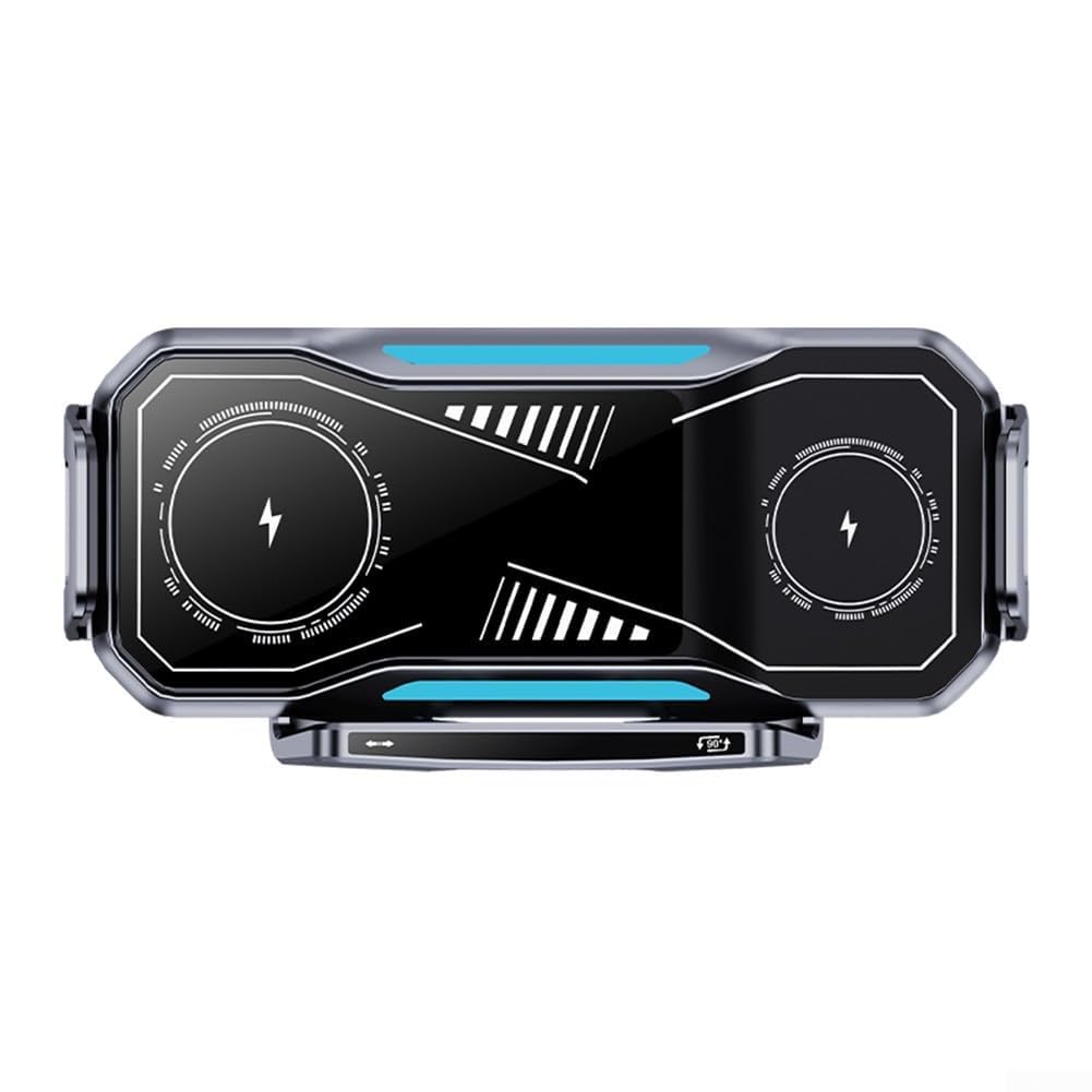 Soporte de teléfono para coche y viajes largos con rotación eléctrica Allthingstore para plegables