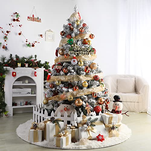 Shareconn 30Ct 2.36 Inch Christmas Tree Balls Ornaments, Colored Shatterproof Plastic Decorative Baubles For Xmas Tree Decor Holiday Party Wedding Decoration (Red & Gold, 60Mm) #TOP5