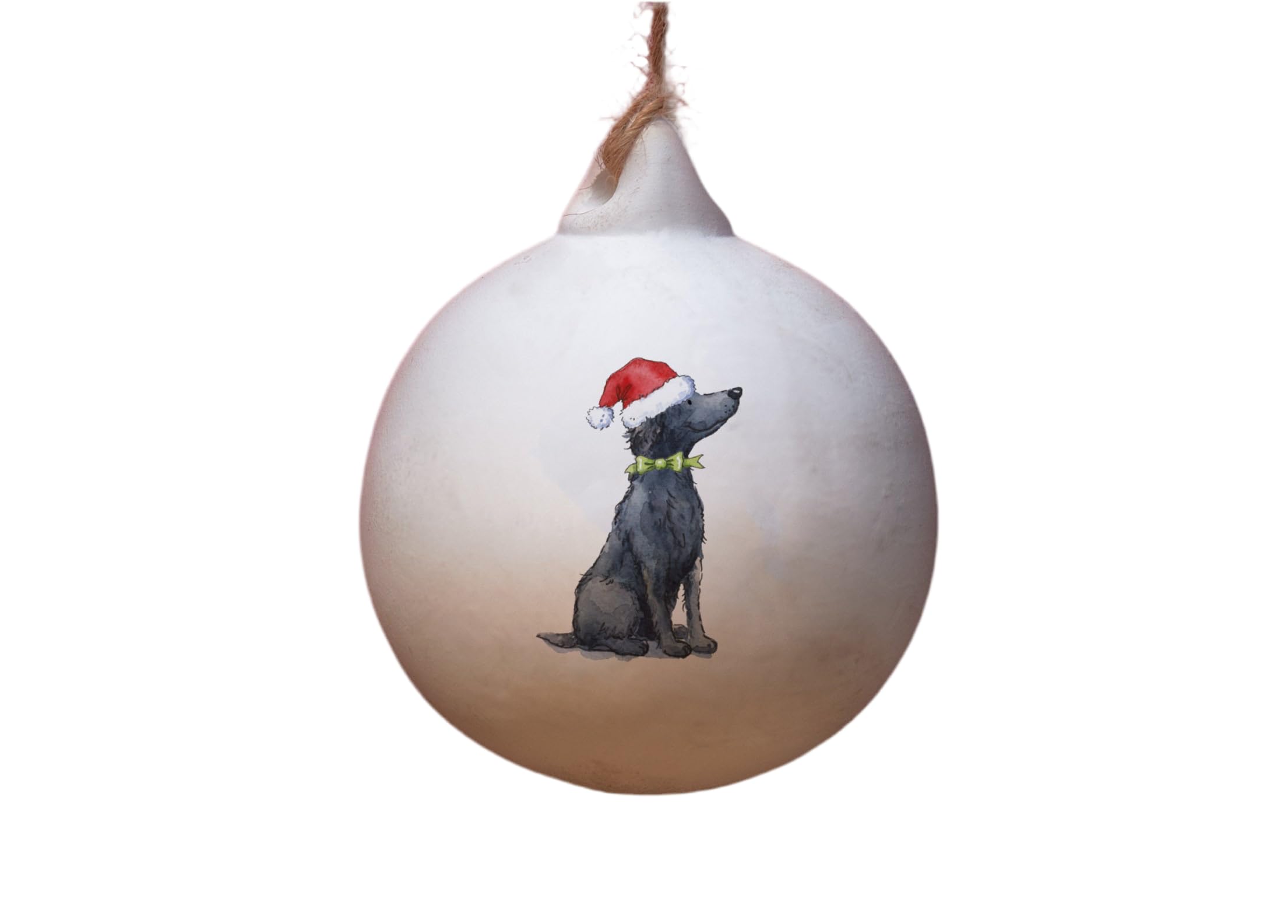 Image Industry Flat Coated Retriever Ceramic Bauble - Tree Decoration - Christmas Decorations Dog Gift - Dog Lovers
