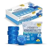 AKTIV Spülkasten Reinigungs Tabs 12er Pack – WC Reinigungstabletten für Frische & Tiefenreinigung – Automatischer Spül-Toilettenblock gegen Kalk, Urinstein & Gerüche