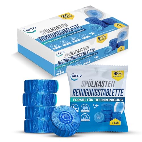 AKTIV Spülkasten Reinigungs Tabs 12er Pack WC Reinigungstabletten