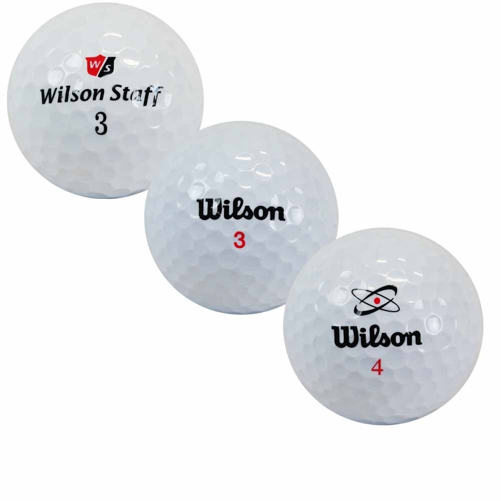 LbcGolf Golf Lakebälle Wilson 100 Mix - AAAA-AAA - weiß - gebrauchte Golfbälle - Lakeballs - Teichbälle