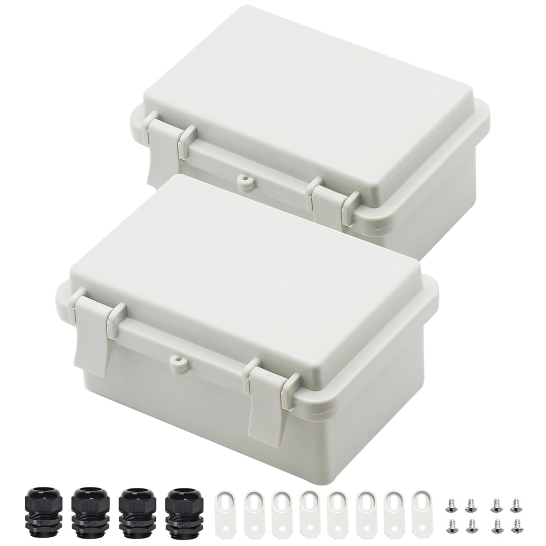 Zulkit IP65 Waterproof ABS Plastic Electrical Box - Hinged Shell, 2 Cable Glands, 5.9 x 3.9 x 2.8 inch — Amazon image 17