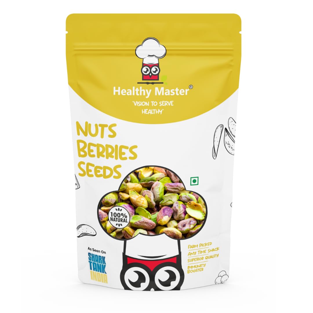 Healthy Master Roasted and Salted Pistachios – 500 GM | Pista Salted Premium | No Preservatives, No Artificial Flavour Added | Zero Cholesterol and Trans Fat (B096VCDTND) Amazon Price History, Amazon Price Tracker