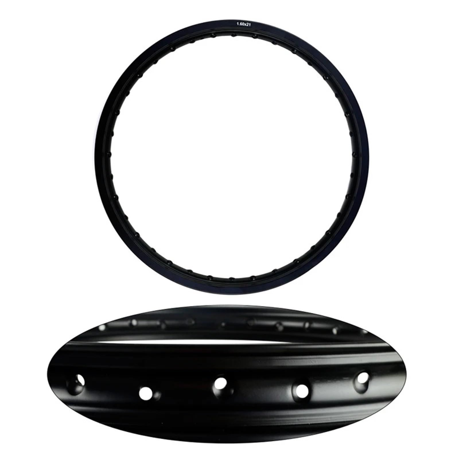 Piasta Motocyklowe czarno-srebrne felgi Koło koła 1,60x21 36 Otwór na szprychę 160 X 21 Obręcz Przedniego Koła(Black)