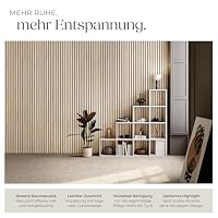 tectake® Akustikpaneele Echtholzfurnier 4er Set, effektiver Schallschutz, MDF Wandpaneele, Schallschutzpaneele, Akustikplatten, Schalldämmung, Schallabsorber, Wandverkleidung - Eiche hell – Ansicht 3