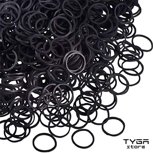 TYGA Store 1000 stuks mini-elastiekjes zachte elastieken voor kinderen, haarvlechten, paardenstaarthaar… - Image 5
