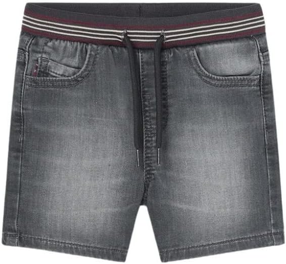 Mayoral Soft Denim Shorts for Baby-Boys Dark Grey