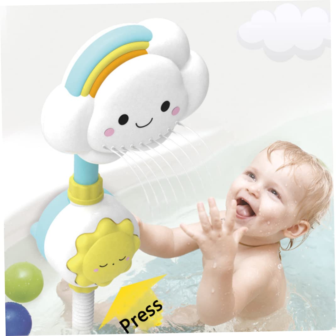 Baby Bath Toy - Cloud Rainbow Water Shower Sprayer, Faucet Squirter for Toddlers Kids — view 4