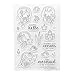 Produktbild Xurgm Silikonstempel Set - Meerjungfrau Motive - Clear Stamps DIY Handwerk Scrapbooking Dekorieren
