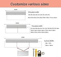 Vista 5 de Toldo para puerta de patio, toldo de policarbonato para ventana, cubierta de refugio de lluvia transparente, protección para techo