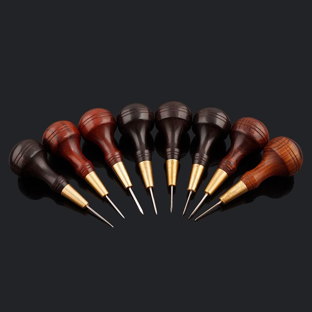 Leather Awl Round Hole Puncher Tailor Shop Portable Stitching Holes Punch Tool DIY Crafting Handicraft Type 3mm - (Color: Type B 3mm)