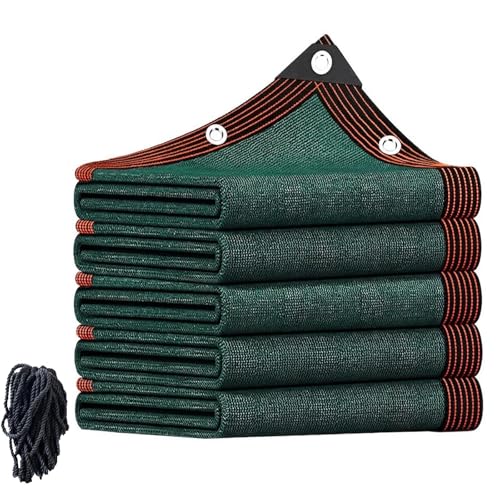 Malla Sombra Exterior, Red de Sombra, 90% Toldo De Sombra para Balcón, 2 3 4 5 6 7 8 9 10 11 12 13 14 15m Red De Sombreado Tela Impermeable Malla sombreo con Ojales, Lona de Malla(1x2m)