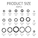 300PCS O Ring Kit Set,18 Size Rubber O Ring Assortment Hose Washers for Automotive Repair,Air or Gas Connections,Professional Car Accessories O-Rings Gaskets Washers (300Pcs)