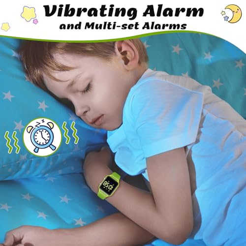 Image of LAVAREDO Kids Digital Watches for Boys Girls,Waterproof Sport Watch with Pedometer Stopwatch Vibration Alarm for Ages 5-13,No App Fitness Tracker Watch for Kids Teens Birthday Gifts