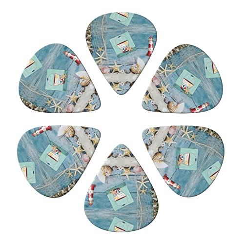 Lighthouse Beach Lot de 6 médiators pour guitare acoustique, guitare électrique, basse, ukulélé – fins, moyens et épais. - Les Beatles, Paul McCartney, John Lennon, RIngo Starr, George Harrison Lighthouse Beach Lot de 6 médiators pour guitare acoustique, guitare électrique, basse, ukulélé – fins, moyens et épais. – Image 5