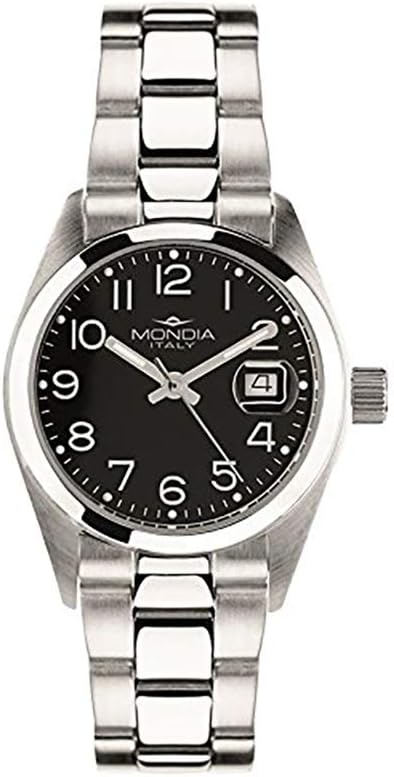 Mondia Watch WOMAN QUARTZ WATCH - BLACK DIAL WITH ARABI NUMBERS Cod: MI614-4BM
