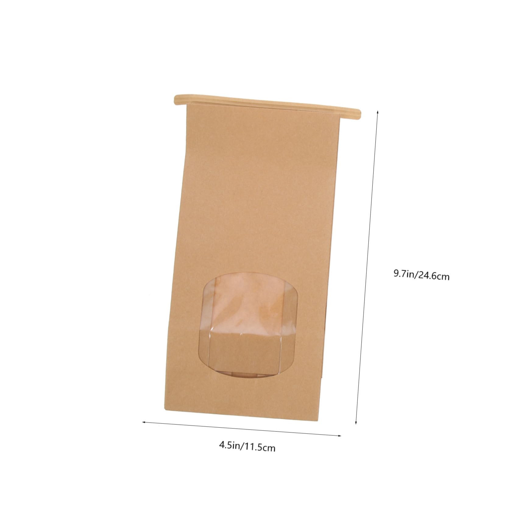 Sachets à Biscuits en Papier Kraft 100pcs, Fenêtre, 8oz, Ambiance Halloween