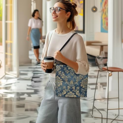 Image of HUGS IDEA Boho Bags for Women Leather Handbag Shoulder Bucket Crossbody Purse