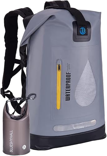 Blueshyhall Mochila seca impermeable de 20 L, cierre superior enrollable, repelente al agua, bolsa de almacenamiento para kayak, rafting, barco,