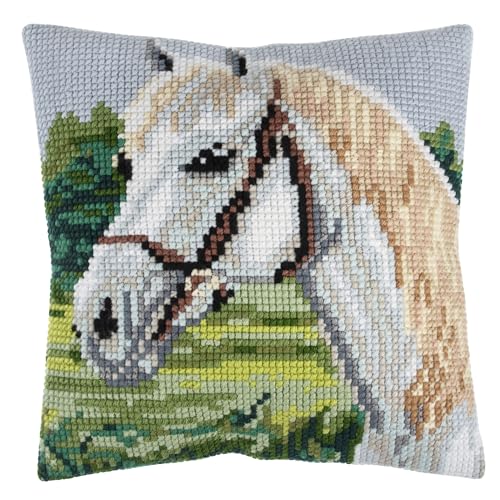 Trimits Cross Stitch Cushion Kit, Cushion Back Included, Pre Printed Canvas - Image 4