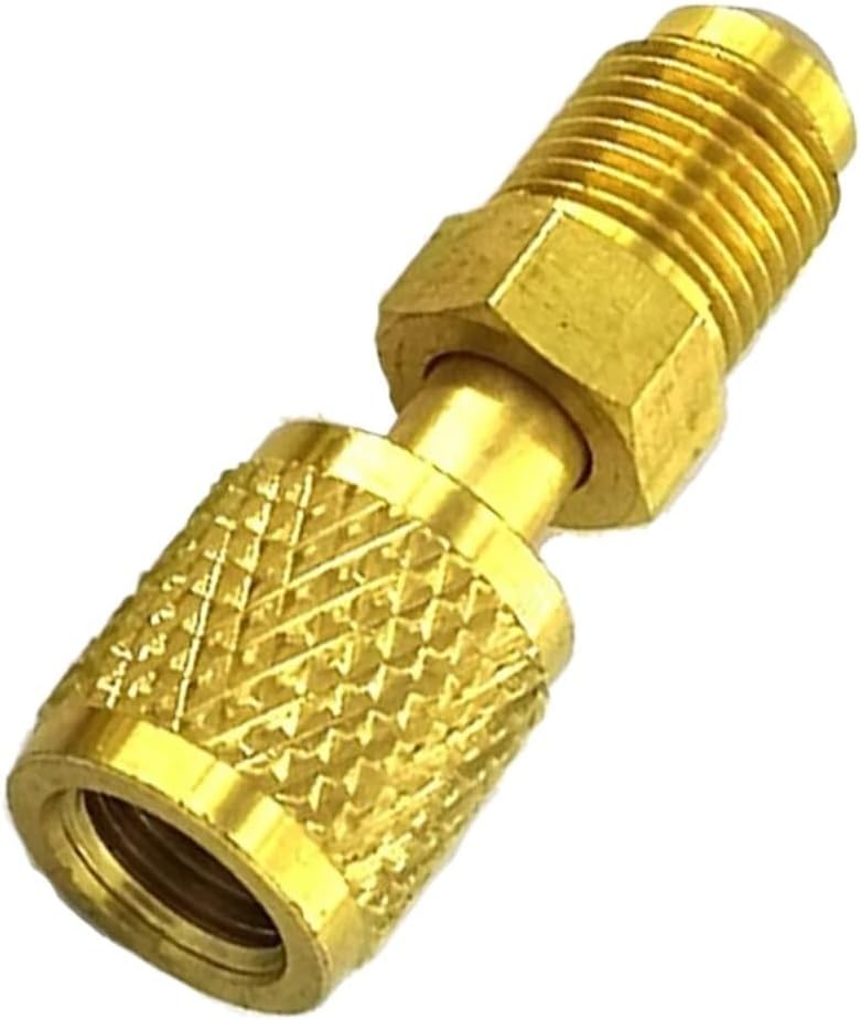 6pcs Adapter Male For Air Conditioning Refrigeration Systems Hose Vacuum Pump Couplers Mobile Parts R32 R410a 5/16 X F1/4