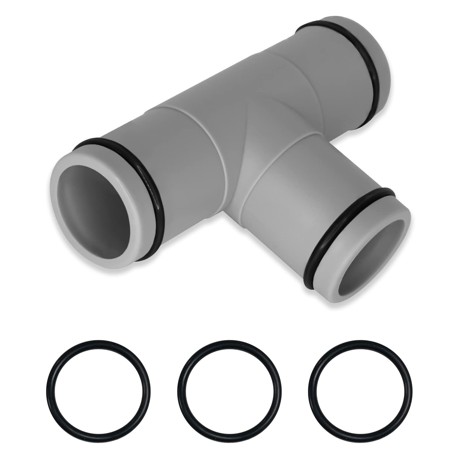 Swimming Pool Hose Adapter,32mm Hose Connector,Above Ground Pool Pump Fittings/Parts/Plunger Valve/Filter,Gray