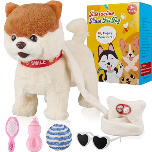 Marsjoy 568412 Musical Walking & Dancing Dog Toy With Leash - Interactive Plush Stuffed Animal cover