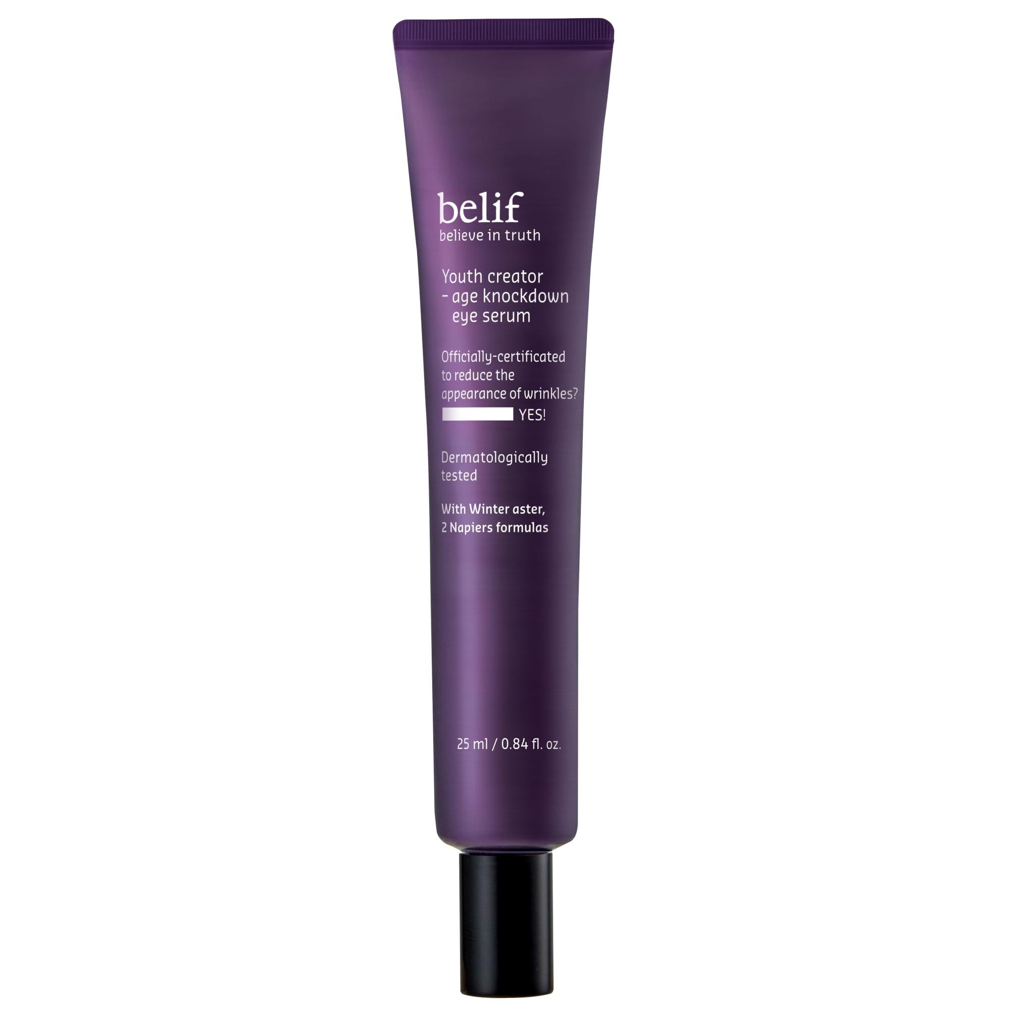 belif Youth Creator – Age Knockdown Serum pod Oczy | Kompleksowe serum przeciwstarzeniowe pod oczy, stymuluje kolagen, redukuje zmarszczki, ujędrnia. Z bakuchiolem. Koreańska pielęgnacja 25 ml