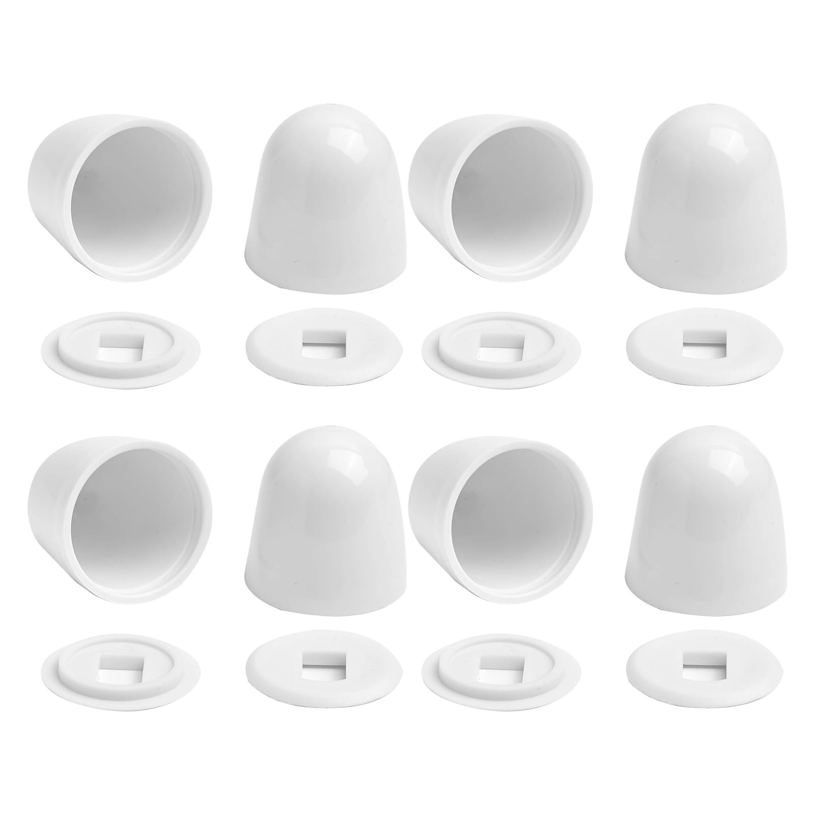 Kalttoy 8PCs Toilet Bolt Caps Rustproof Bathroom Hardware Covers, Easy Installation, Modern Decor Unsightly Toilet Fixtures