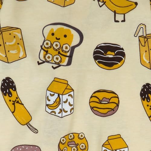 HonestBaby Sleep & Play Footed Pajamas One-Piece Sleeper 100% Organic Cotton for Baby Girls, 2-Pack Sweet Banana - Thumbnail 6