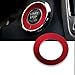Xotic Tech RED engine start stop push button knob key switch decor ring trim for Infiniti