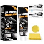 Car Scratch Remover for Deep Scratches - Car Paint Scratch Remover Wax for Vehicles - Car Polish Kit with Sponge & Towel - Removes Marks, Swirls, Abrasions & Stains, Easy DIY Use（120ML）