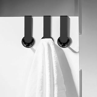 Door Back Hooks for Organizer Hanger Bag Hanging for for Creative Bagging for Hang for for Holder Purse Kitchen Towel Hooks (Glossy Black)