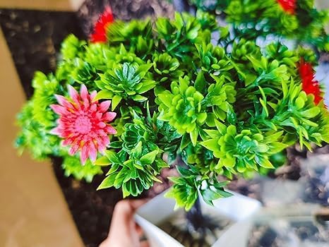 Miniatura 4 de Árbol bonsái artificial, planta bonsái artificial para decoración del hogar, plantas de interior, árbol de gran tamaño con flores