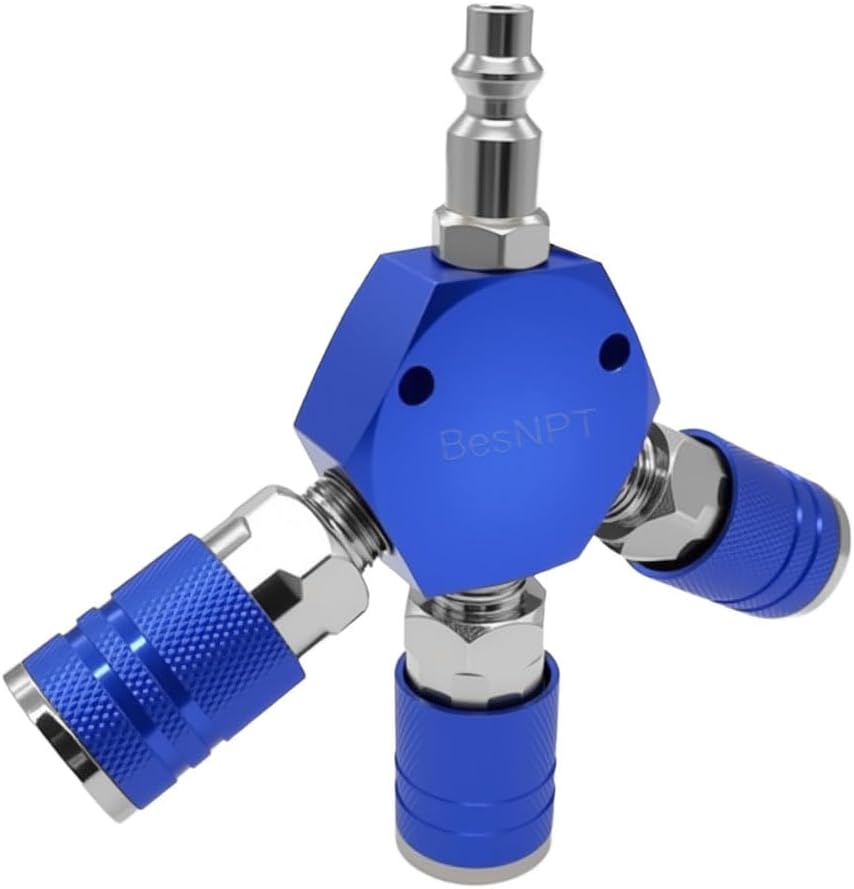 Air Hose Splitter,3 Way Air Manifold,Quick Connect Air Hose Fittings