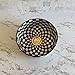 MIRATILE Handmade Countertop Ceramic Wash basin, Checkered Sink Bowl, Hand Painted Above Counter Vessel Sink, Farmhouse Bathroom Ceramic Basin with two gifts (14