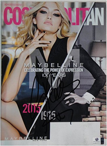 Gigi Hadid Hand Signed Autographed Cosmopolitan Full Magazine GA GV
