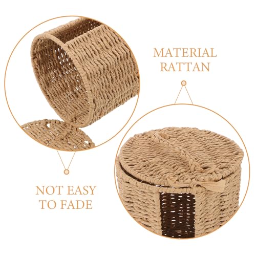 Porte-papier toilette en rotin pour une salle de bain style bohème chic - 4